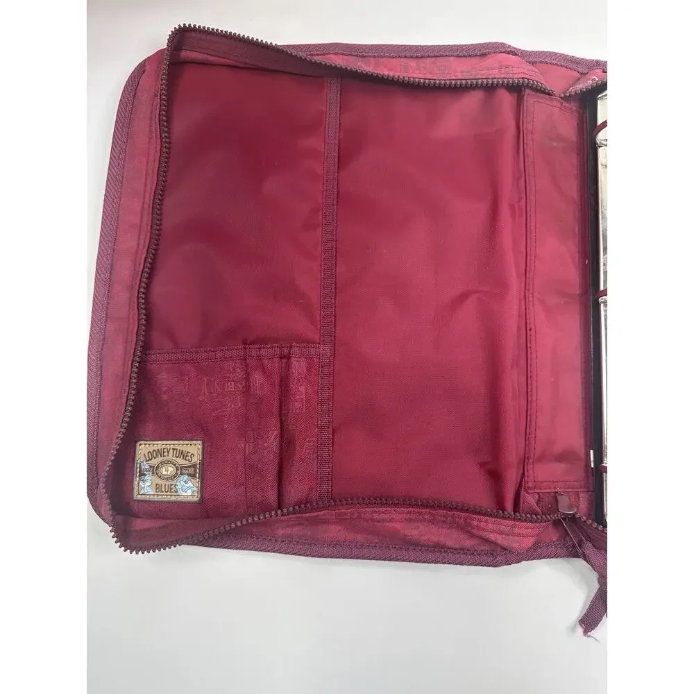 Looney Tunes Tweety Taz Bugs Bunny Silvestor Trapper Keeper Style Zippered